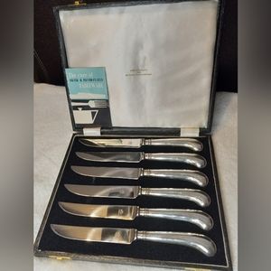 Vintage Marshall Field & Company made in England knife set brand new with case